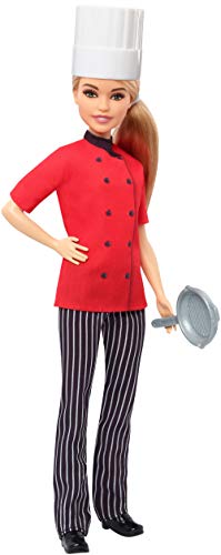 Barbie Chef Career (Idade mínima recomendada: 3 anos) Barbie - Brinquedos - cozinha, 3 anos, conjunto, chef