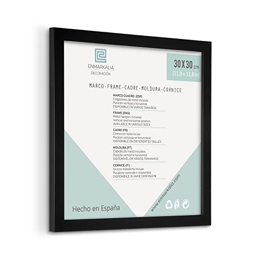 Moldura ENMARKALIA Frame Poster 30X15Mm (30 X 30 Cm - Preto) Enmarkalia - Porta-retratos - 30x15mm, 30 x 30 cm, preto