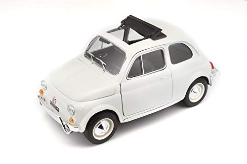 Carro Colecionável BURAGO Modelo de Carros BBURAGO - Modelos em escala - fiat 500l, tampa traseira, rodas baixas, plástico resistente