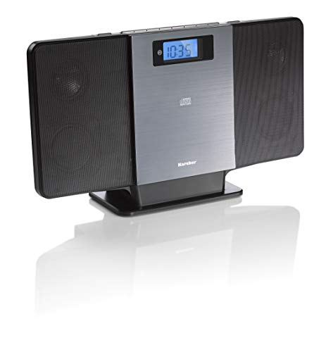Rádio Despertador KARCHER MC 6518 (Preto - Digital - Alarme Duplo) Kärcher - Áudio - rádio despertador, alarme duplo, temporizador, entrada auxiliar, controlo remoto