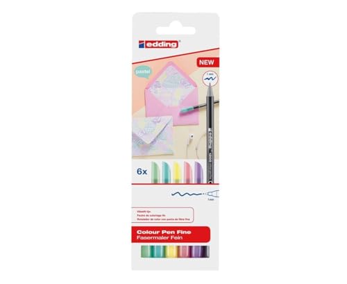 Marcador EDDING 1200 (Multicor - 6 Unidades) Edding - Marcadores e marcadores de texto - multicor, 6 unidades
