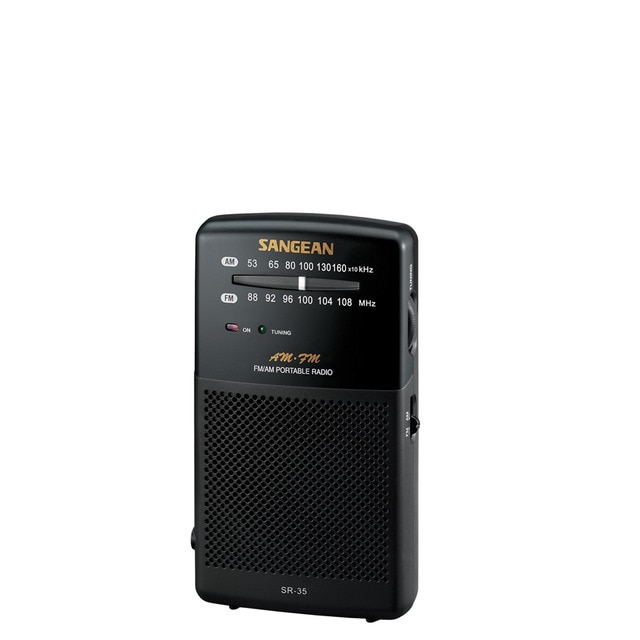 Rádio Portátil Sangen Sr-35 Preto (Recondicionado Como Novo) Sangean - Áudio - portátil, FM/AM/MW, sintonizador DSP, display LCD