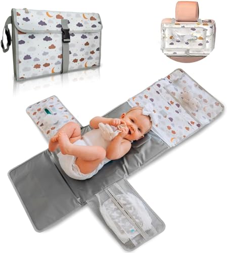 Mudador Portátil XL | Impermeável | Ideal Como Presente Para Recém-Nascidos TENDS - Tapetes e bandejas de muda-fraldas - impermeável, portátil, recém-nascidos, abertura