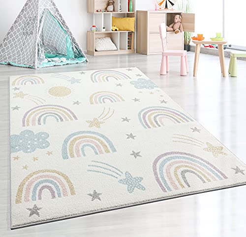 Tapete Infantil THE CARPET BEAT Kids Rainbow (140x200cm) the carpet - Tapetes - desenhos coloridos, hipoalergénico, lavável, 140x200cm