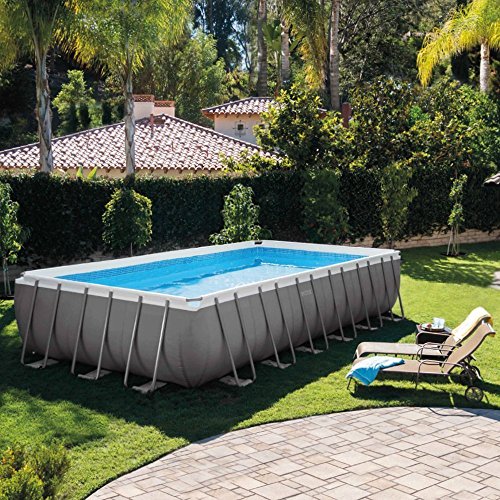 Piscina Tubular INTEX Ultra Frame (Castanho - 244x152x61cm) INTEX - Brinquedos - tubular, ultra frame, castanho, 244x152x61 cm
