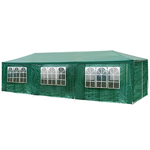 Pérgola de Jardim TECTAKE (Castanho - Aço - 900x300 cm) TecTake - Móveis de exterior - castanho, aço, 900x300 cm