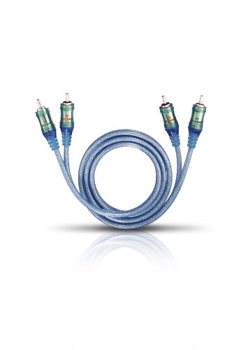 Cabo de Áudio OEHLBACH (RCA - 1 m - Azul) OEHLBACH - Fios e cabos elétricos - 1 m, RCA, macho-macho, azul