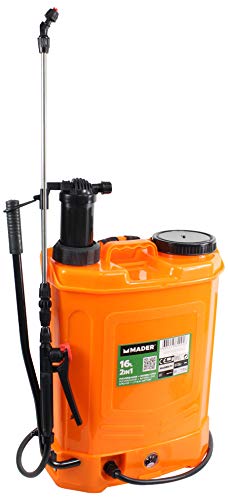 Pulverizador de Jardim MADER GARDEN TOOLS 69092 Madeira & Madeira, SA - Baterias - 1,6L, alta pressão, carregador manual, lâmina de corte