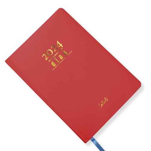 Agenda Escolar CASTERLI Basic 2024 Vermelho (A5 - Diário - 14.8x21cm) casterli - Calendários, organizadores e planejadores - agenda escolar, casterli basic 2024, vermelho, diário, A5, 14.8x21cm