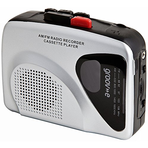 Gravador de cassete GROOVE PERSONAL GP-CA01 Preto Groov-e - Áudio - gravador, cassete, preto, aa, com fios