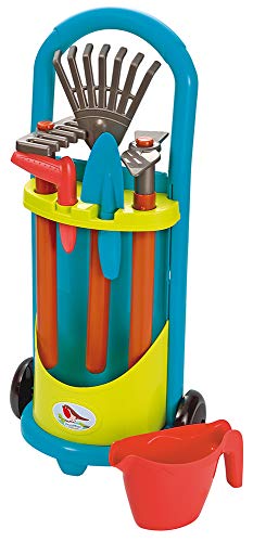 Carrinho de Jardim GARDEN&SEASON (Castanho - Aço - 55x30x70 cm) Ecoiffier - Brinquedos - 2 rodas, 6 acessórios, pá rasteira, pá pica folhas