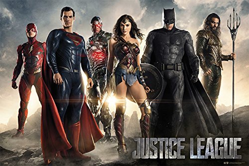 Poster ERIK EDITORES Justice League (91x61.5cm) Grupo Erik Editores - Pósteres, impressões e arte visual - justice league, 91x61.5cm, alta qualidade, licença oficial