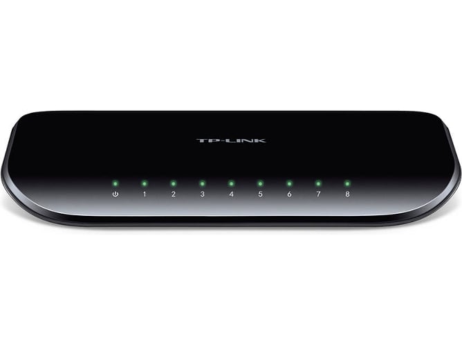 Switch TP-LINK TL-SG1008D (8 Portas Gigabit - 2000 Mbps) TP-Link - Concentradores e comutadores - 8 portas, gigabit, 2000 mbps