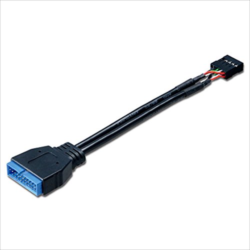 Cabo de Dados AKASA (USB - 10 cm - Preto) Akasa - Cabos de armazenamento e transferência de dados - usb, 10 cm, preto, macho fêmea