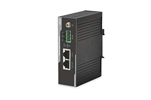 Adaptador de gênero DIGITUS DN-651112 em Preto Digitus - Adaptadores power over ethernet - rj-45, 10/100/1000 Mbit/s, led duplo, poe