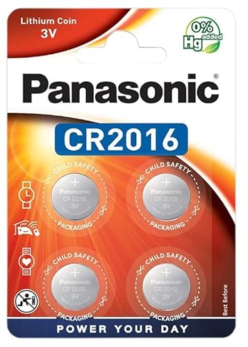 Pilha PANASONIC CR2016 (Bateria CR2016 - 1.5 V) Corp. Panasonic - Baterias - litio, botão, 1.5 V, 90 mAh
