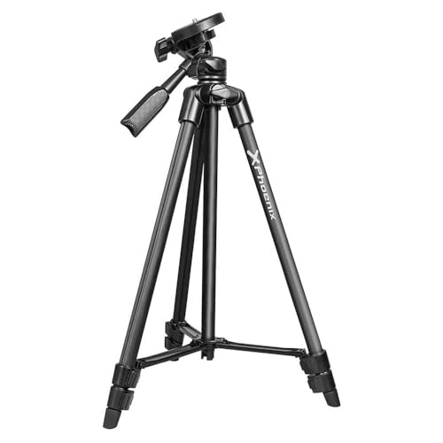 Tripé PHOENIX TECHNOLOGIES PH-Tripod-1 (Altura Máxima: 120 cm) PHOENIX TECHNOLOGIES - Baterias - 120 cm, 3 patas telescópicas, cabeça ajustável, tornillo de segurança