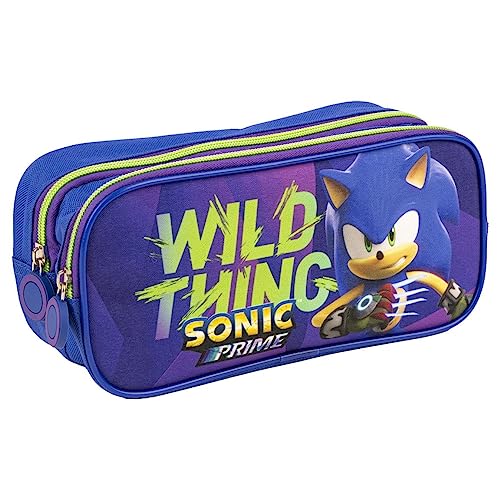 Estojo de Escola CERDA Life's Little Moments Sonic (Multicor - 14.5x4x20cm) Cerdá - Organizadores de mesa - estojo, escola, Sonic, poliéster, compartimentos