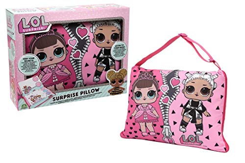 Lol. Surpresa! Almofada de Brincar Mga 10cm (Idade Mínima Recomendada: 3 anos) L.O.L. Surprise! - Almofadas decorativas - páginas laváveis, mini quaderno, altifalante, cadeado
