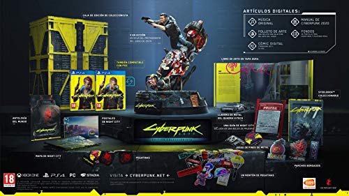 Jogo Ps4 Cyberpunk 2077: Collectors Edition (M18) NAMCO BANDAI - Software de jogos de vídeo - ps4, collectors edition, m18