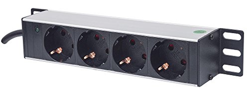 PDU INTELLINET 714020 4 tomada(s) CA 1U Cinzento Intellinet - Filtros de linha e supressores de surtos - 4 tomadas, 1u, cinzento, plástico