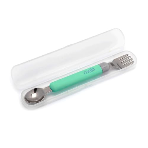 Conjunto de Copos para Bebidas MELII Spork On The Go Azul e Verde (12 Un) MELII - Talheres - copos, bebidas, azul, verde, 12 peças