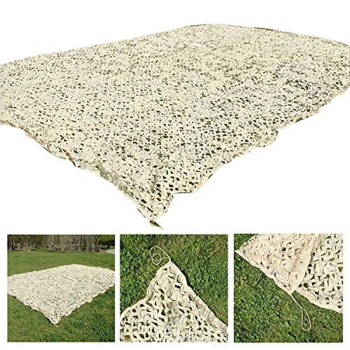 Toldo de Camuflagem 6X4M Red Sombra de Jardim Malla Militar Bege SJM - Revestimento - 6x4m, redondo, tecido oxford, corda nylon