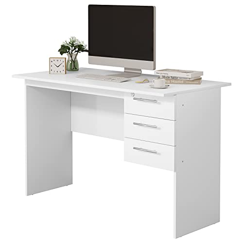 Secretária WOLTU Branco (120 x 60 x 75 cm) WOLTU - Mobiliário de escritório - secretária, branco, 120x60x75cm