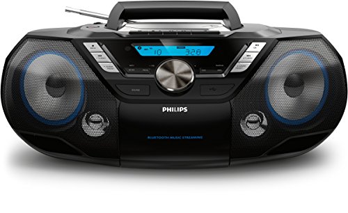 Rádio PHILIPS AZB798T/12 (Preto - Analógico e digital - FM/DAB+ - Pilhas) Philips - Reprodutores de áudio e gravadores - analógico, digital, dab+, fm, altifalantes
