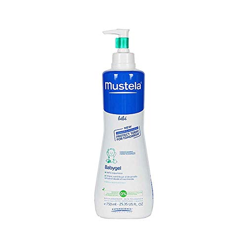 Expanscience Mustela Babygel 750 ml (Bebês) Mustela - Banho e corpo - oligoelementos marinos, pele suave, desenvolvimento sensorial
