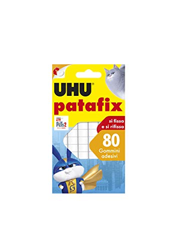 UHU Patafix Removable Glue 80 Stickers (Recondicionado Sinais de Uso) UHU - Massa de montagem - removível, 80 adesivos, recondicionado