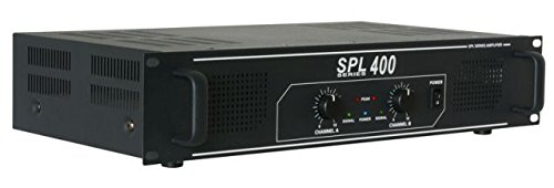 Amplificador SKYTEC SPL 400 (Preto - 400 W) Skytec - Amplificadores de áudio - amplificador, canal duplo, 400 W, frequência 20Hz-20kHz