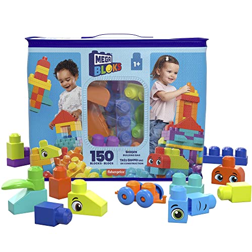 Jogo de Construção MEGA BLOKS Mega Bloks The Biggest Box Ever Mattel - Brinquedos - 50 peças, cores vivas, materiais resistentes