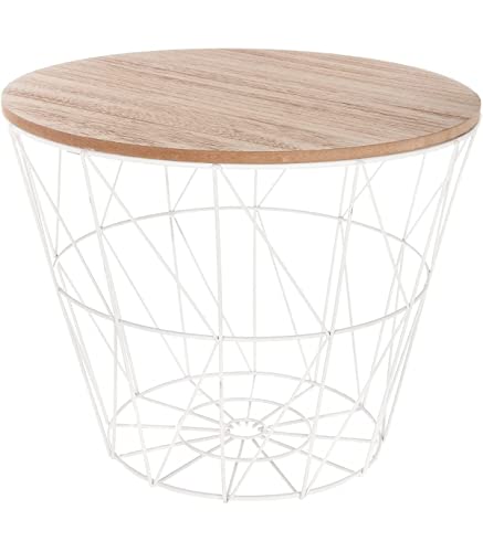 Mesa de Apoio TIENDA EURASIA Nordica Branco TIENDA EURASIA - Mesas Laterais - apoio, branco