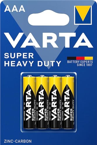 Pilhas Não Recarregáveis VARTA SUPER LIFE (4 unidades) Varta - Baterias - AAA, 4 unidades, multicor