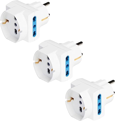 Adaptador POLY POOL PP2351.3 (Itália e Alemanha) POLY POOL - Conversores e adaptadores de viagem - italia, alemanha, comprimento 2,5 metros, conexão 16a 2p+t