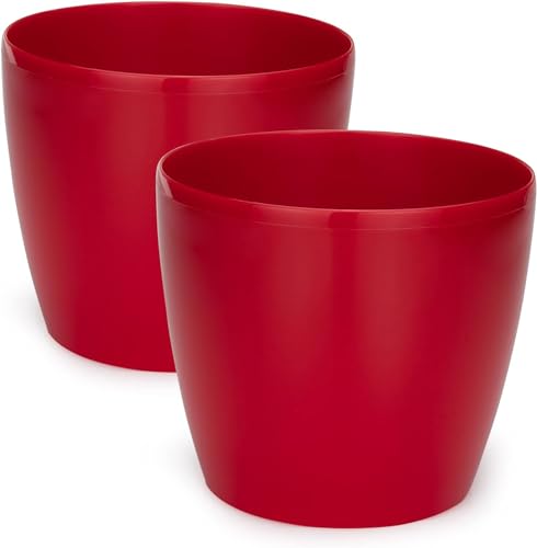 Vaso PECZEKO Redondo com Base 21 Cm Conjunto de 2 Peças PECZEKO - Vasos e canteiros - redondo, base 21 cm, conjunto 2 peças
