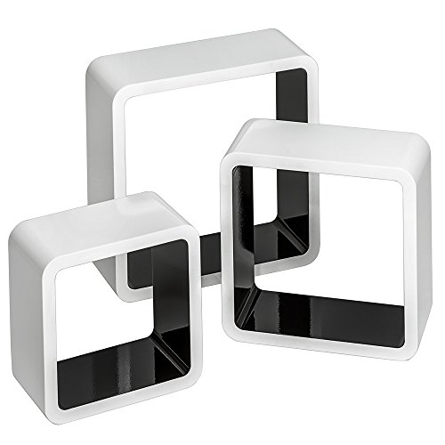 Estante TECTAKE Cube (Plástico e Metal - Branco) TecTake - Prateleiras industriais - plástico, metal, branco, montagem fácil