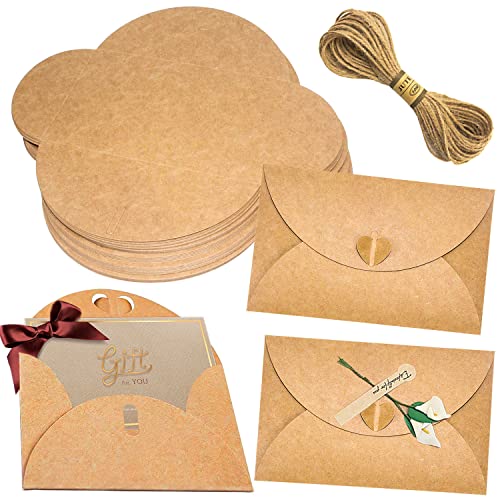 Sobres de Papel LBING com Corda de Juta - 50 Unidades LBING - Envelopes - sobres, papel, corda juta, 50 unidades