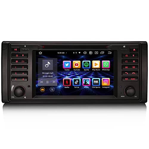 Autorrádio com GPS H.Koenig 4GB+64GB (Android 13) erisin - Áudio - android 13, bluetooth 5.0, carplay, 64gb, 4GB