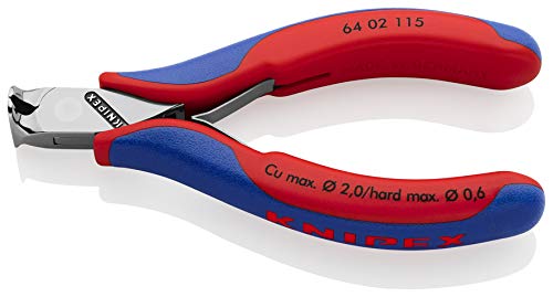 Knipex 64 02 115 alicate Alicates de corte diagonal KNIPEX - Ferramentas para fios e cabos - cromo-vanádio, 11.5 cm, preto/vermelho, diagonal