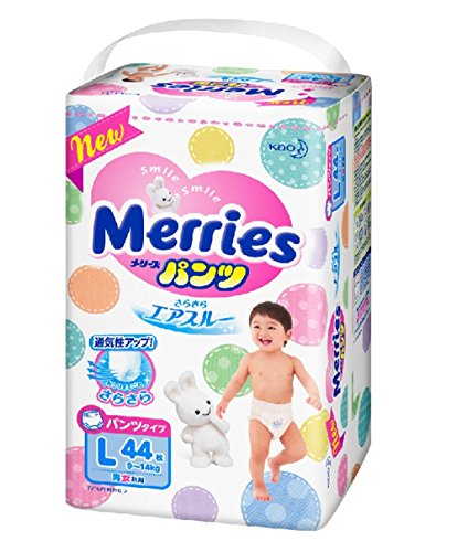 Fraldas MERRIES Pl (9-14Kg) 44Pcs (Tam: 4) Merries - Roupa interior - fraldas, merries, pl, 9-14kg, 44pcs