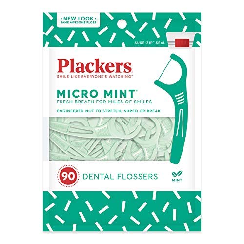 Hilos de Diente PLACKERS Dental Micro Mint 90 Unidades Plackers - Cuidados com a higiene oral - dental, micro mint, 90 unidades