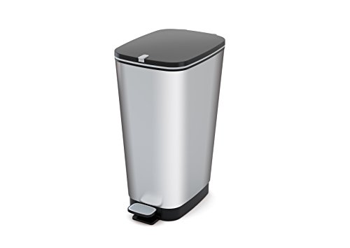 Caixote Do Lixo KIS 8071800 1783 30L Retangular Preto, Inox Kis - Lixeiras e cestos de lixo - 30L, retangular, preto, inox