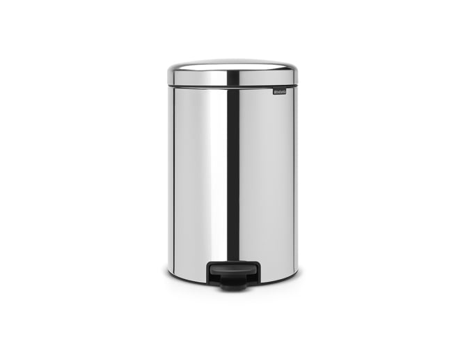 Caixa do Lixo BRABANTIA Newicon 20L (Prata) Brabantia - Lixeiras e cestos de lixo - plástico, 20L, prata, design