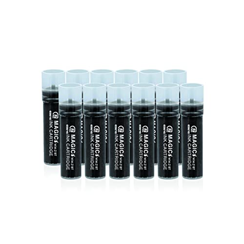 Marcador ESENG Magic WM-218 Preto (12 unidades) ESENG GmbH - Cartuchos de toner e jato de tinta - 12 unidades, plástico transparente, cores variadas, preto