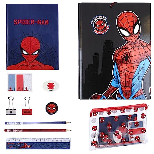 Estojo MARVEL Spiderman (Multicor - Poliéster) Artesania Cerda S.L. - Estojos para canetas e lápis - multicor, poliéster, resistente, durável