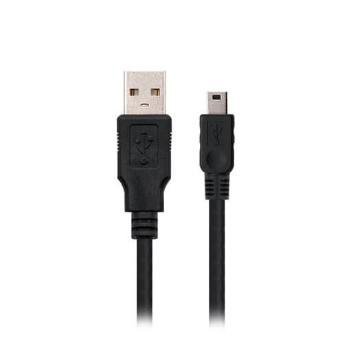 Cabo de Dados NANOCABLE (USB A - USB - 1.8 m - Preto) NANOCABLE - Cabos de armazenamento e transferência de dados - usb 2.0, mini usb b, 1.8 m, preto