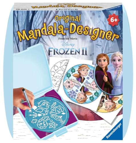 Estampos para Criação de Arte RAVENSBURGER 00.029.025 Ravensburger - Kits de desenho e pintura - mandalas, coloridas, criativas, estampos, lápis de cor