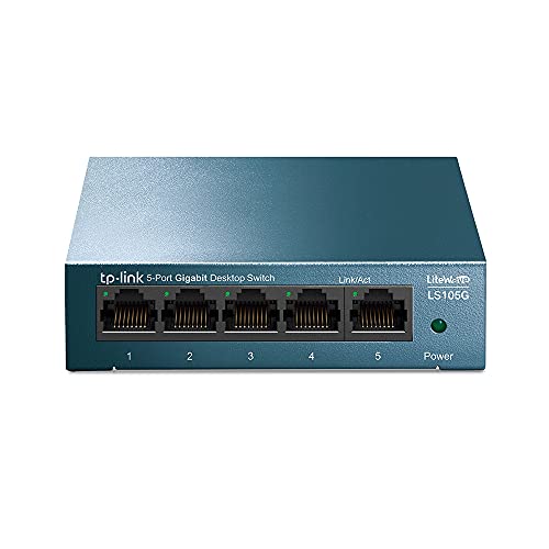 Switch TP-LINK LS105G (8 Portas Gigabit - 500 Mbps) TP-Link - Concentradores e comutadores - 8 portas gigabit, 500 mbps
